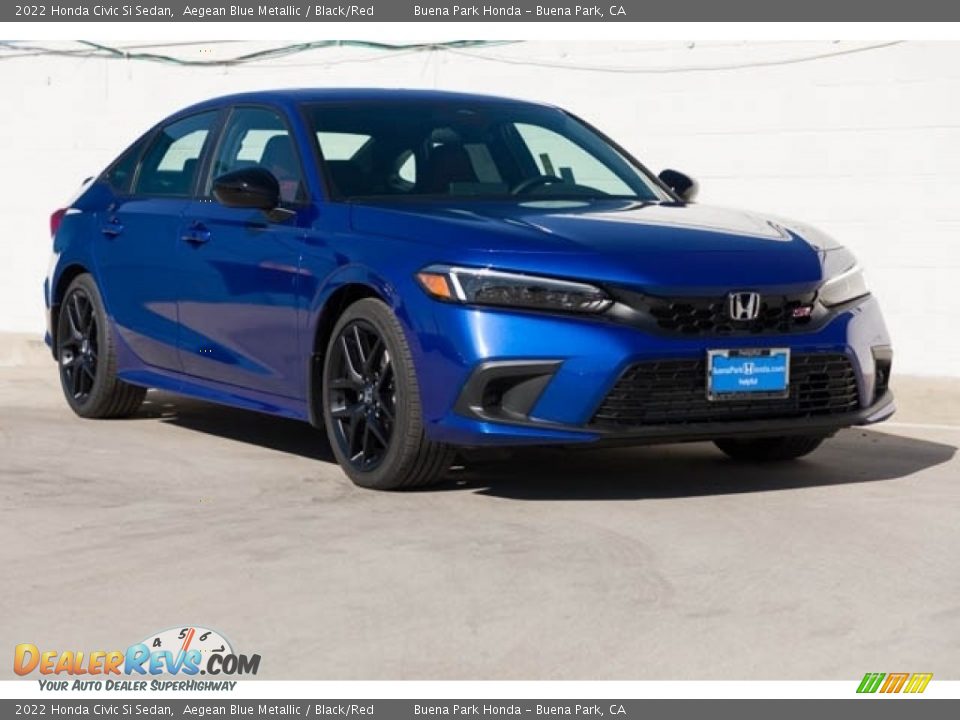 Front 3/4 View of 2022 Honda Civic Si Sedan Photo #1