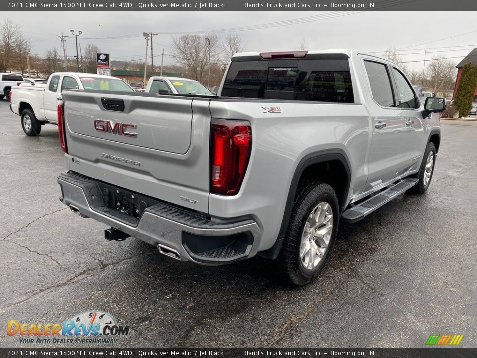 2021 GMC Sierra 1500 SLT Crew Cab 4WD Quicksilver Metallic / Jet Black Photo #6