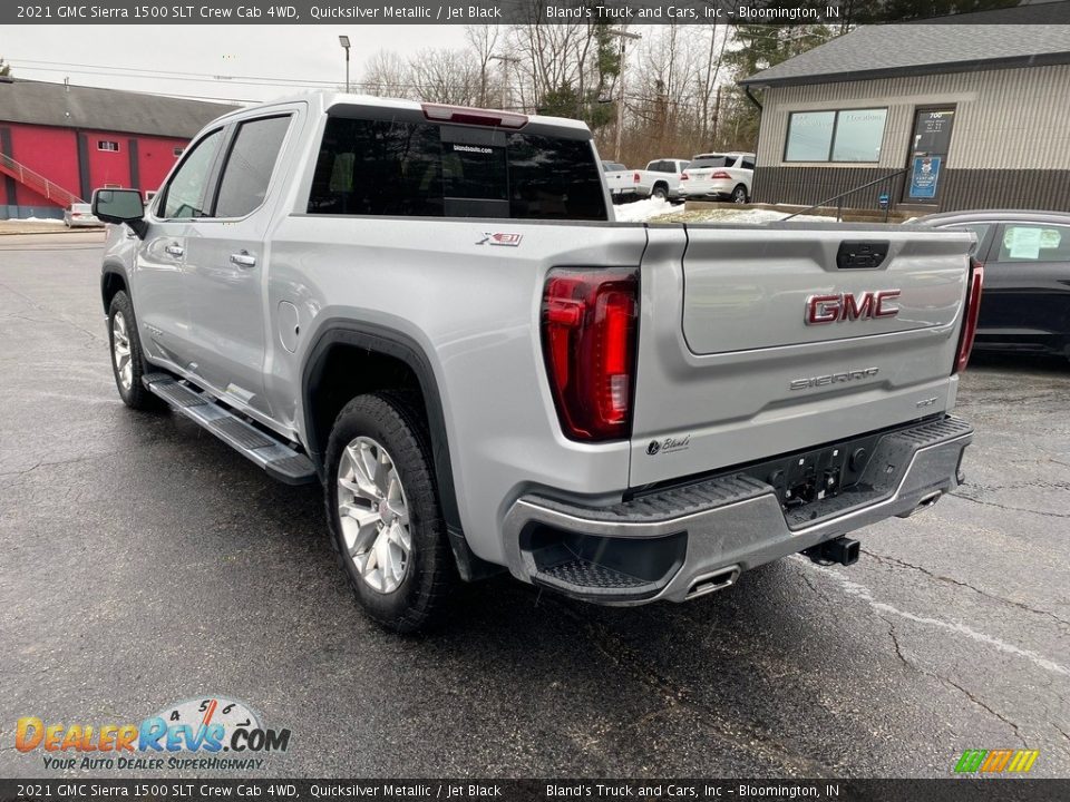 2021 GMC Sierra 1500 SLT Crew Cab 4WD Quicksilver Metallic / Jet Black Photo #8