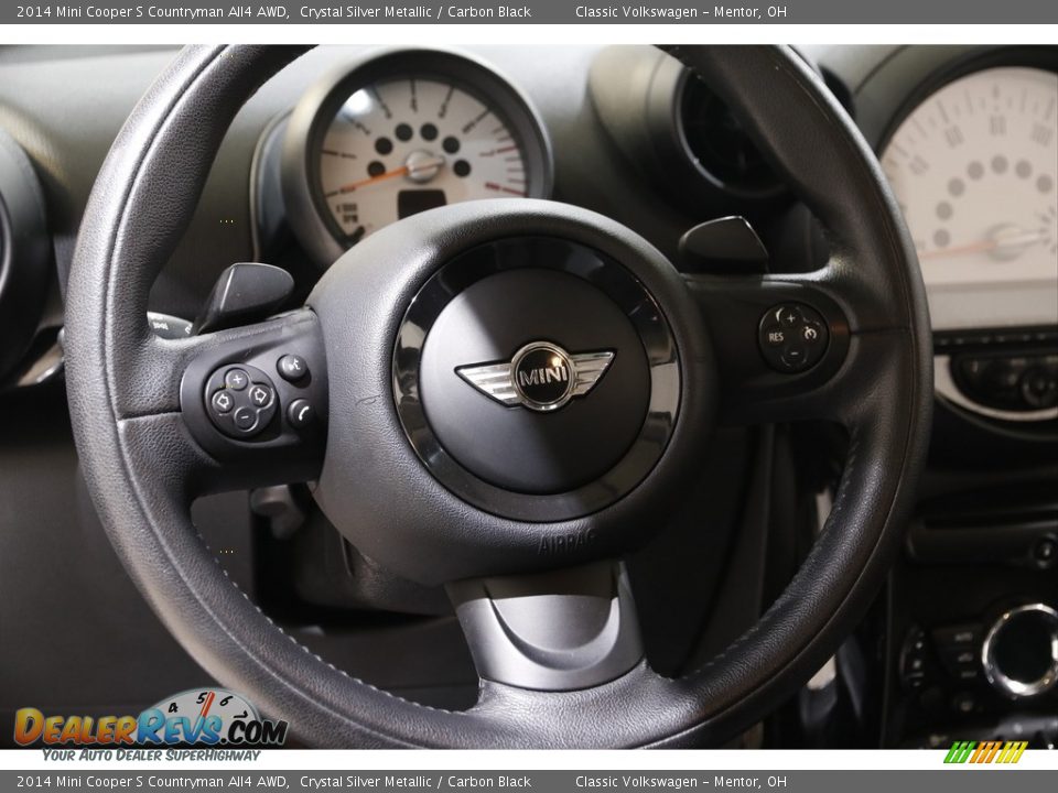 2014 Mini Cooper S Countryman All4 AWD Crystal Silver Metallic / Carbon Black Photo #7