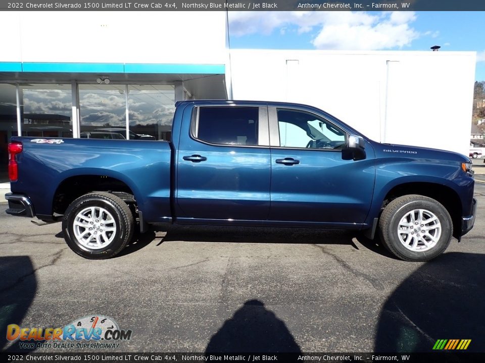 2022 Chevrolet Silverado 1500 Limited LT Crew Cab 4x4 Northsky Blue Metallic / Jet Black Photo #2