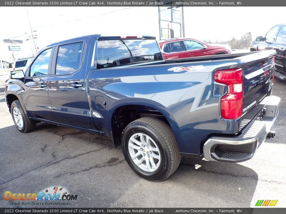2022 Chevrolet Silverado 1500 Limited LT Crew Cab 4x4 Northsky Blue Metallic / Jet Black Photo #5