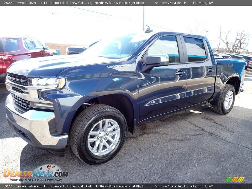 2022 Chevrolet Silverado 1500 Limited LT Crew Cab 4x4 Northsky Blue Metallic / Jet Black Photo #7