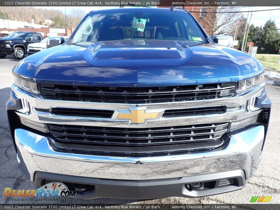 2022 Chevrolet Silverado 1500 Limited LT Crew Cab 4x4 Northsky Blue Metallic / Jet Black Photo #8