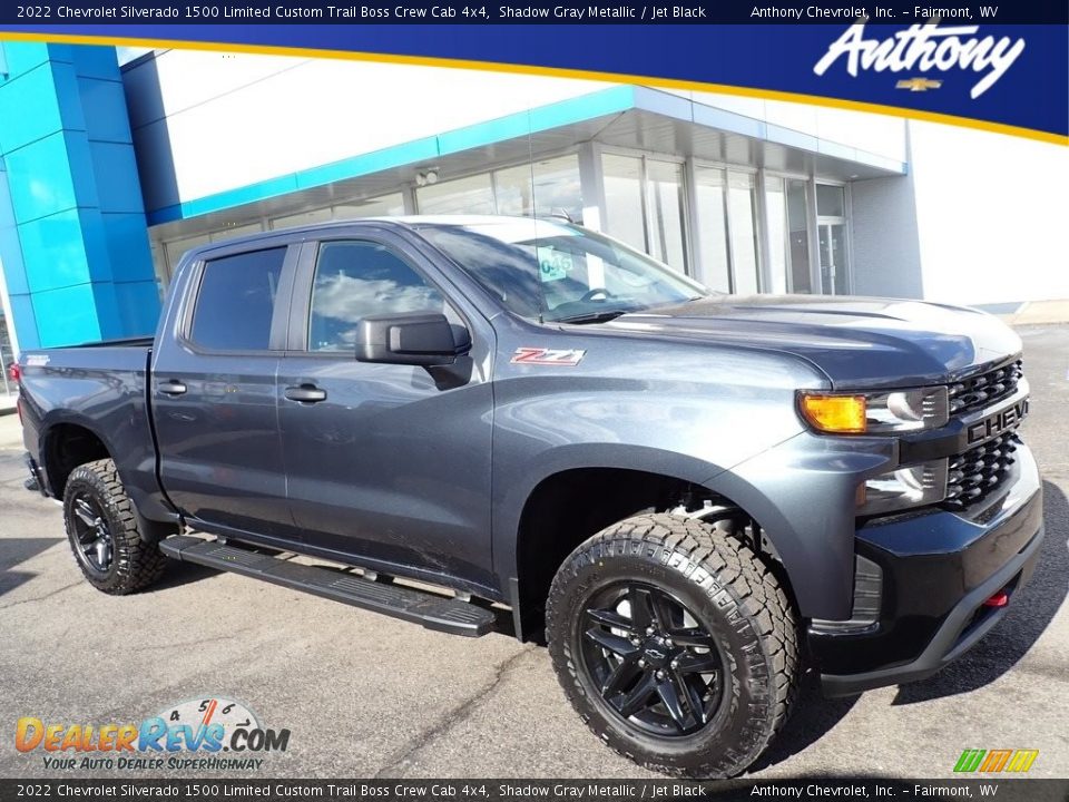 2022 Chevrolet Silverado 1500 Limited Custom Trail Boss Crew Cab 4x4 Shadow Gray Metallic / Jet Black Photo #1