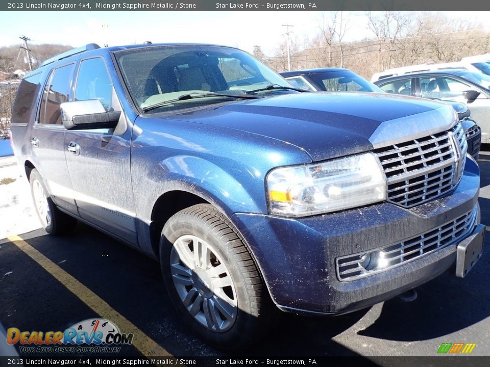 2013 Lincoln Navigator 4x4 Midnight Sapphire Metallic / Stone Photo #4