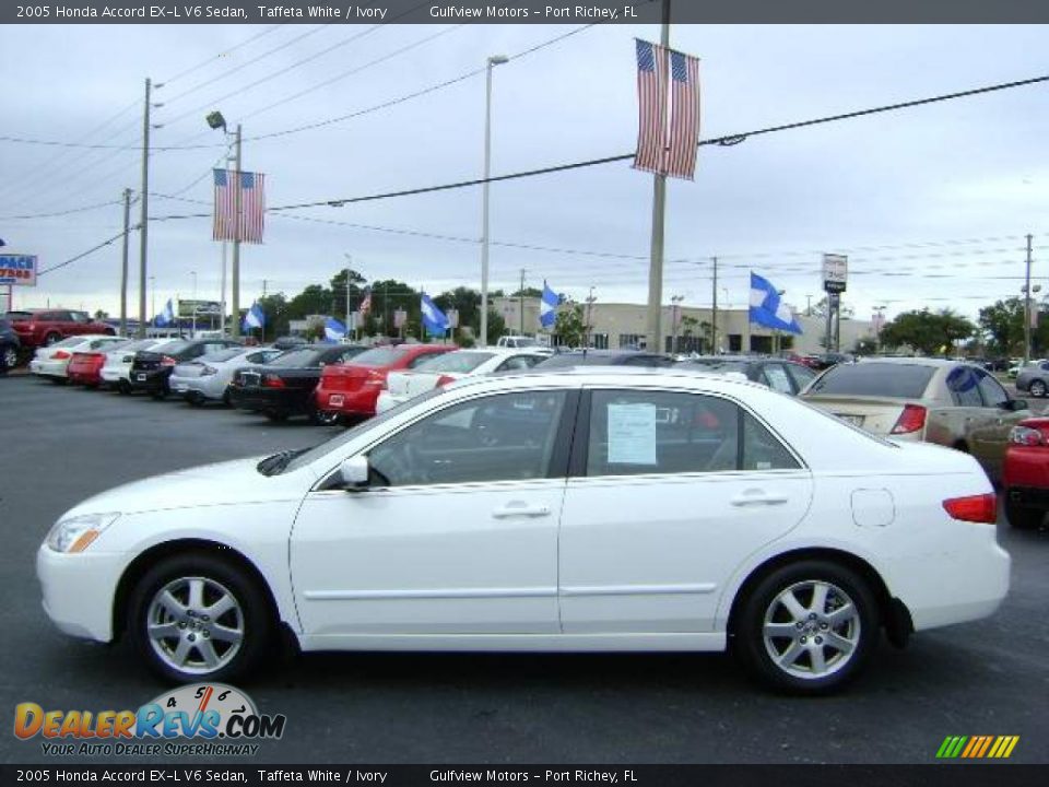 2005 Honda Accord EX-L V6 Sedan Taffeta White / Ivory Photo #4