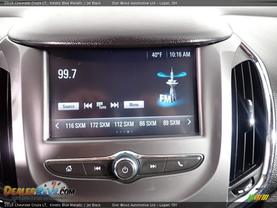 2018 Chevrolet Cruze LT Kinetic Blue Metallic / Jet Black Photo #4