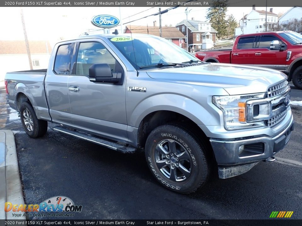 Front 3/4 View of 2020 Ford F150 XLT SuperCab 4x4 Photo #7
