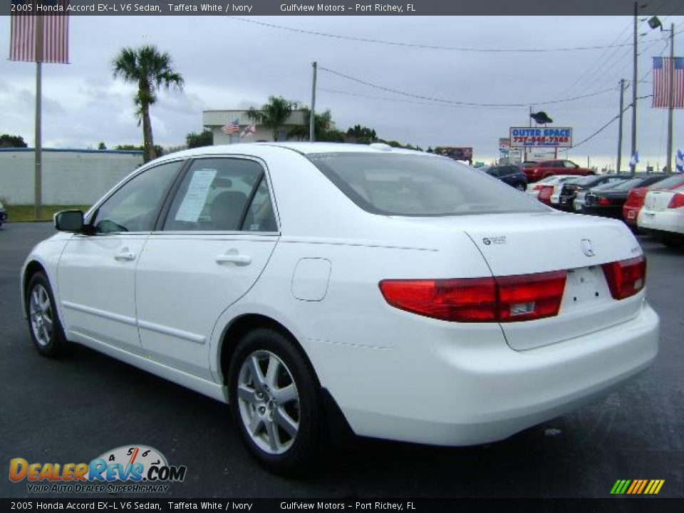 2005 Honda Accord EX-L V6 Sedan Taffeta White / Ivory Photo #5