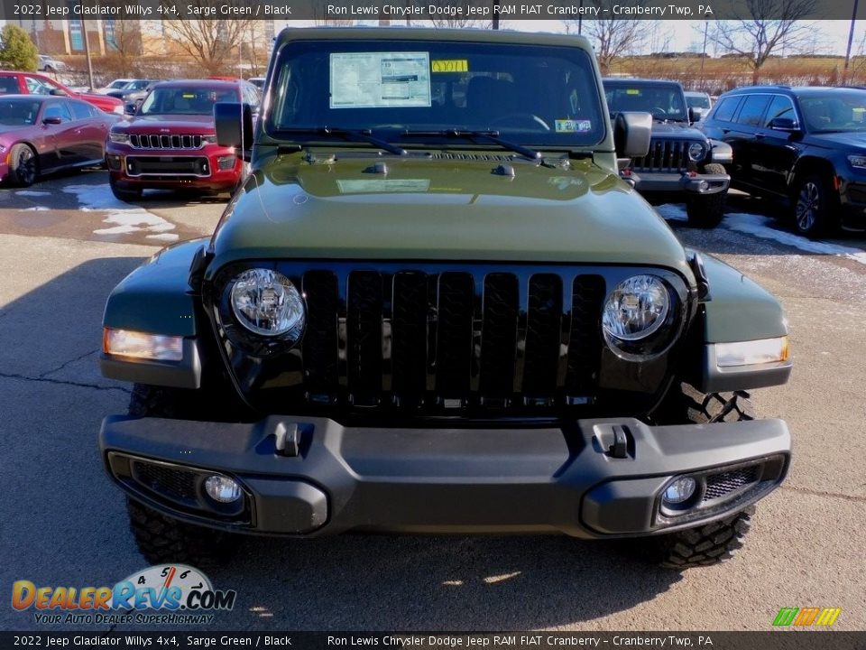 2022 Jeep Gladiator Willys 4x4 Sarge Green / Black Photo #2