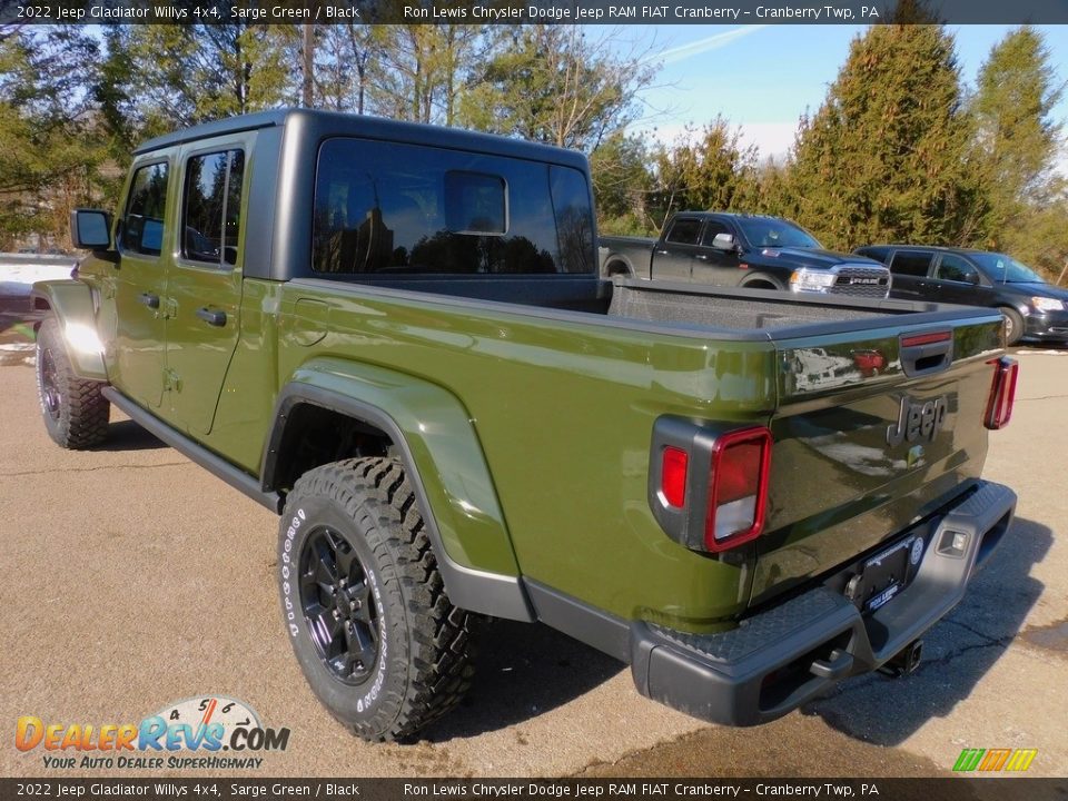 2022 Jeep Gladiator Willys 4x4 Sarge Green / Black Photo #8