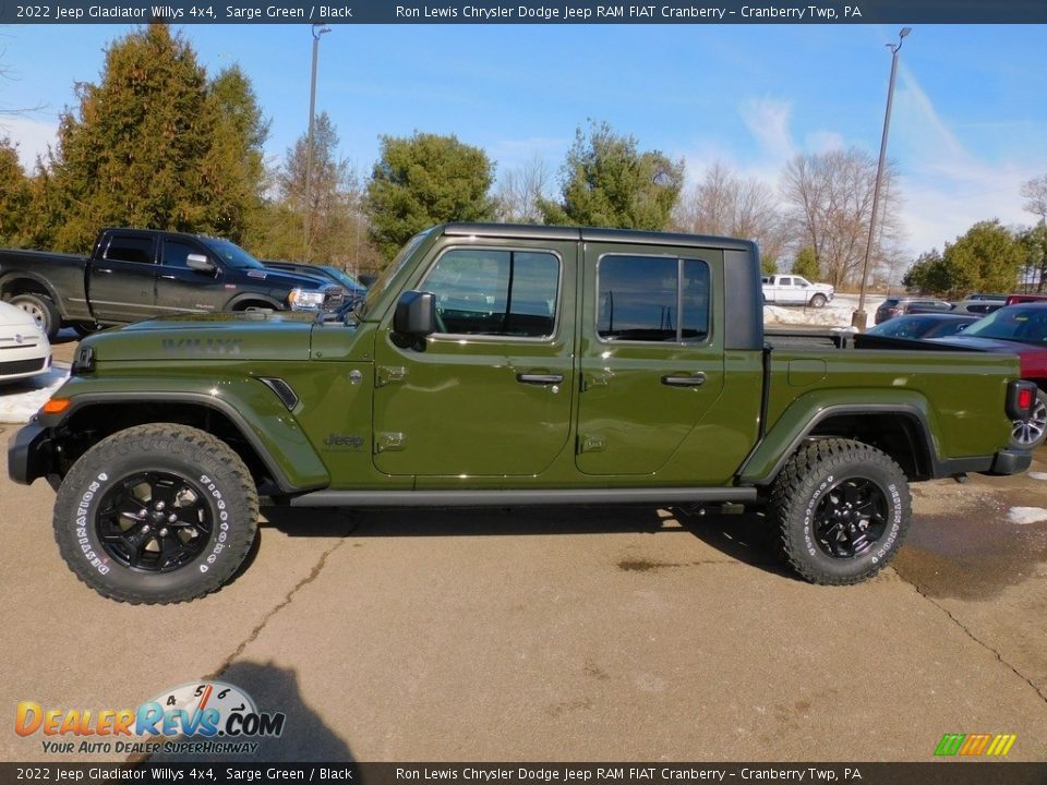 2022 Jeep Gladiator Willys 4x4 Sarge Green / Black Photo #9