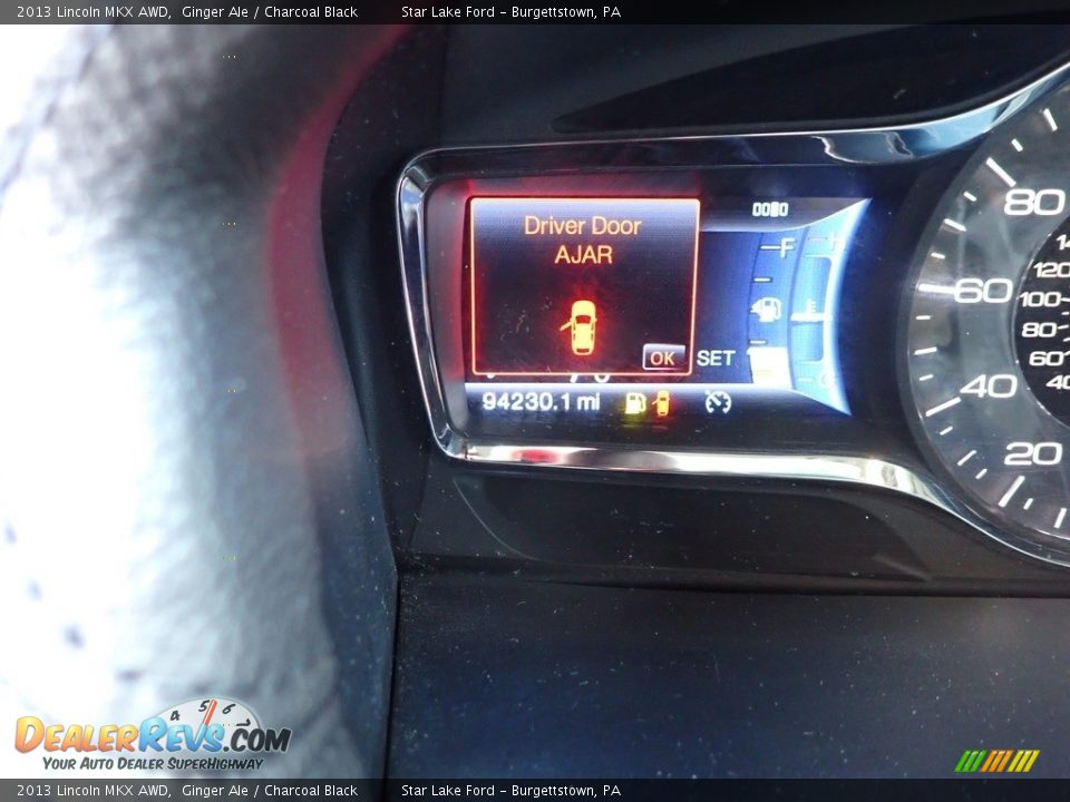 2013 Lincoln MKX AWD Ginger Ale / Charcoal Black Photo #20