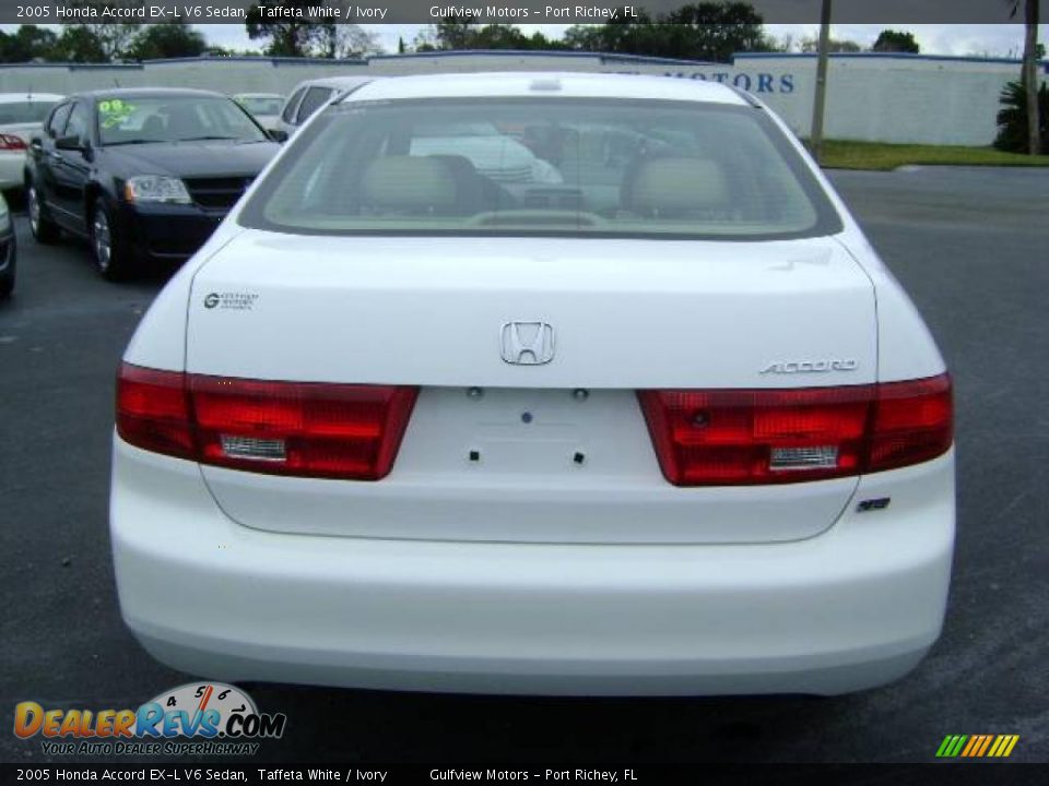 2005 Honda Accord EX-L V6 Sedan Taffeta White / Ivory Photo #6