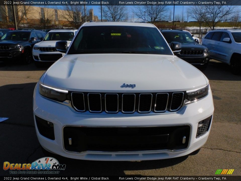 2022 Jeep Grand Cherokee L Overland 4x4 Bright White / Global Black Photo #2