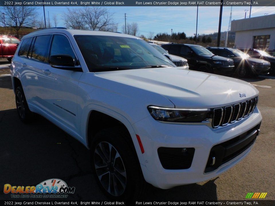 2022 Jeep Grand Cherokee L Overland 4x4 Bright White / Global Black Photo #3