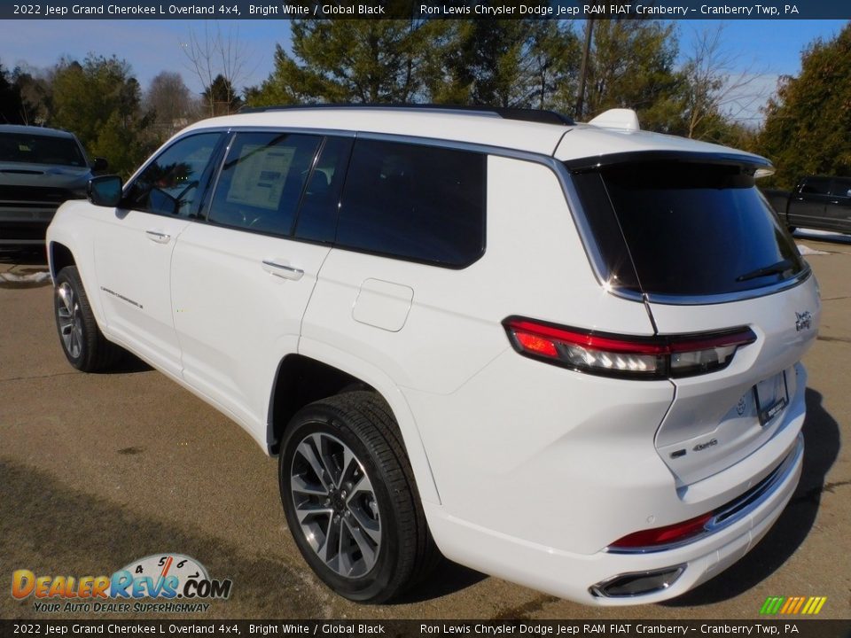 2022 Jeep Grand Cherokee L Overland 4x4 Bright White / Global Black Photo #8