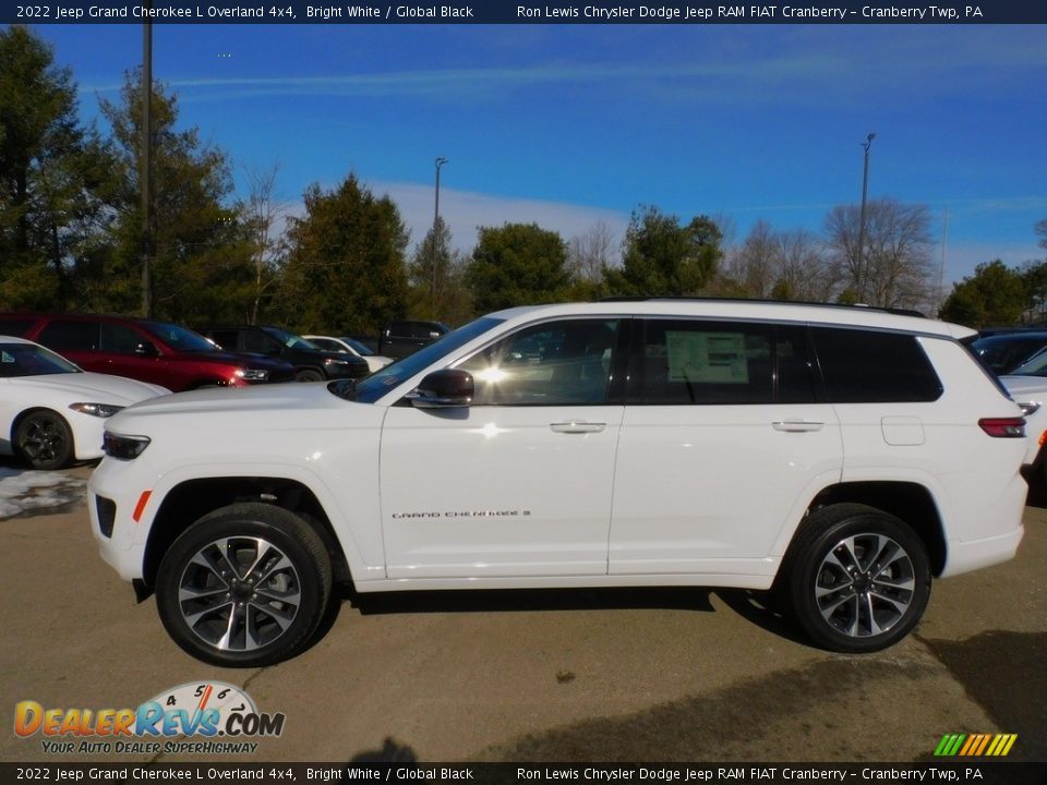 2022 Jeep Grand Cherokee L Overland 4x4 Bright White / Global Black Photo #9