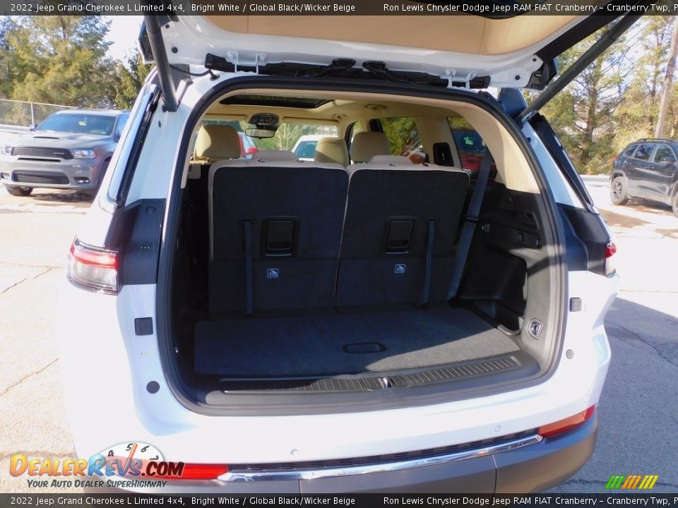 2022 Jeep Grand Cherokee L Limited 4x4 Bright White / Global Black/Wicker Beige Photo #7