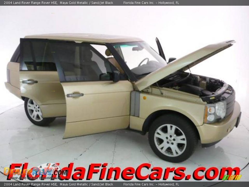 2004 Land Rover Range Rover HSE Maya Gold Metallic / Sand/Jet Black Photo #7