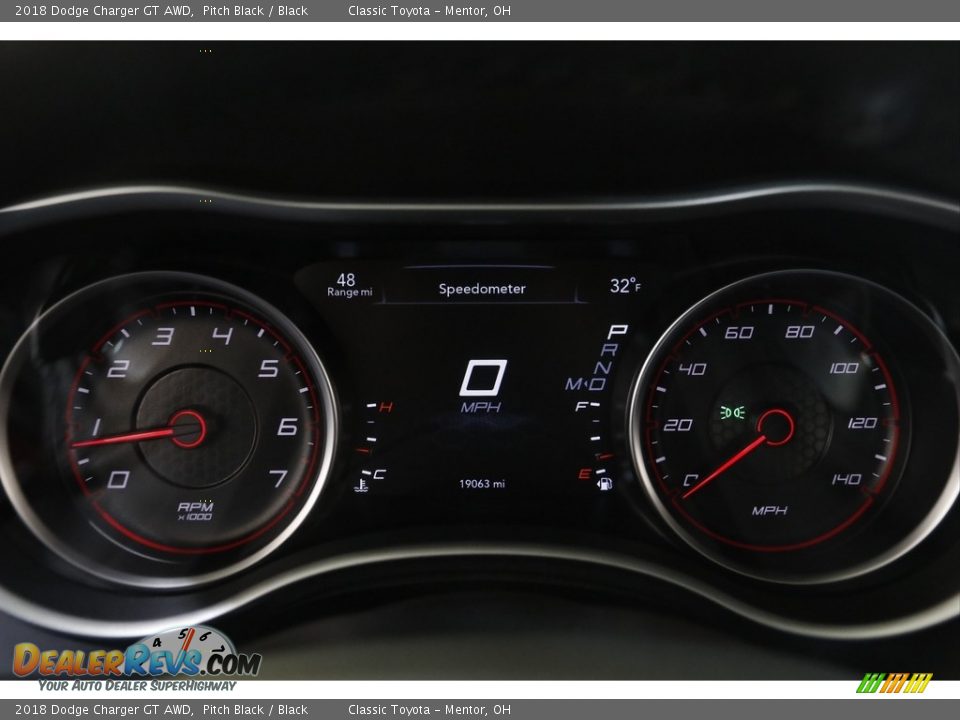 2018 Dodge Charger GT AWD Pitch Black / Black Photo #8