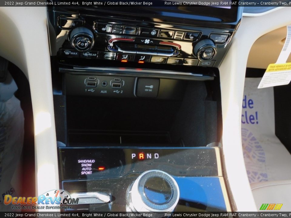 2022 Jeep Grand Cherokee L Limited 4x4 Bright White / Global Black/Wicker Beige Photo #19