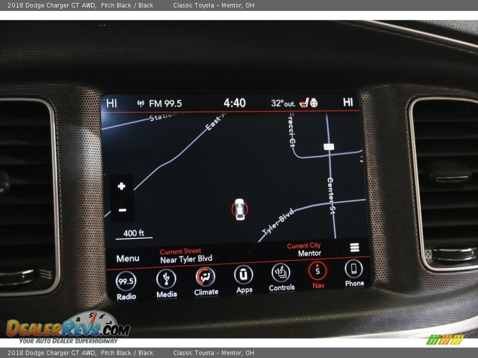 2018 Dodge Charger GT AWD Pitch Black / Black Photo #12