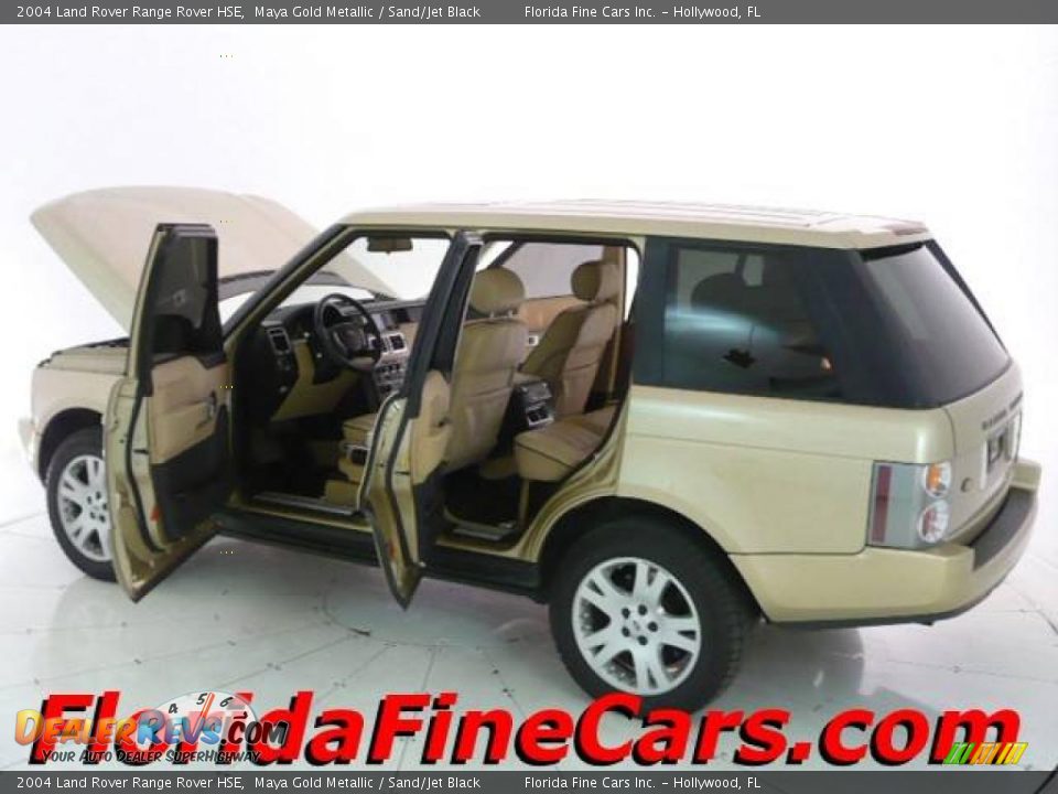 2004 Land Rover Range Rover HSE Maya Gold Metallic / Sand/Jet Black Photo #8