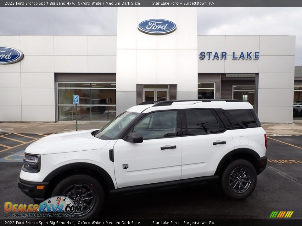 2022 Ford Bronco Sport Big Bend 4x4 Oxford White / Medium Dark Slate Photo #1