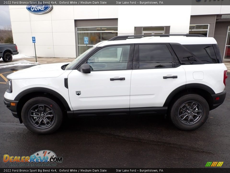 2022 Ford Bronco Sport Big Bend 4x4 Oxford White / Medium Dark Slate Photo #2