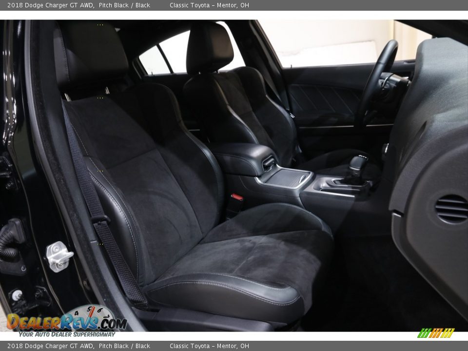 2018 Dodge Charger GT AWD Pitch Black / Black Photo #16