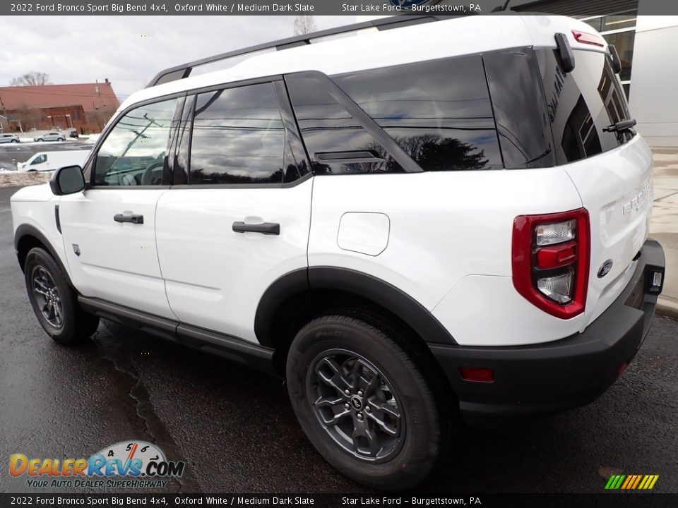 2022 Ford Bronco Sport Big Bend 4x4 Oxford White / Medium Dark Slate Photo #3
