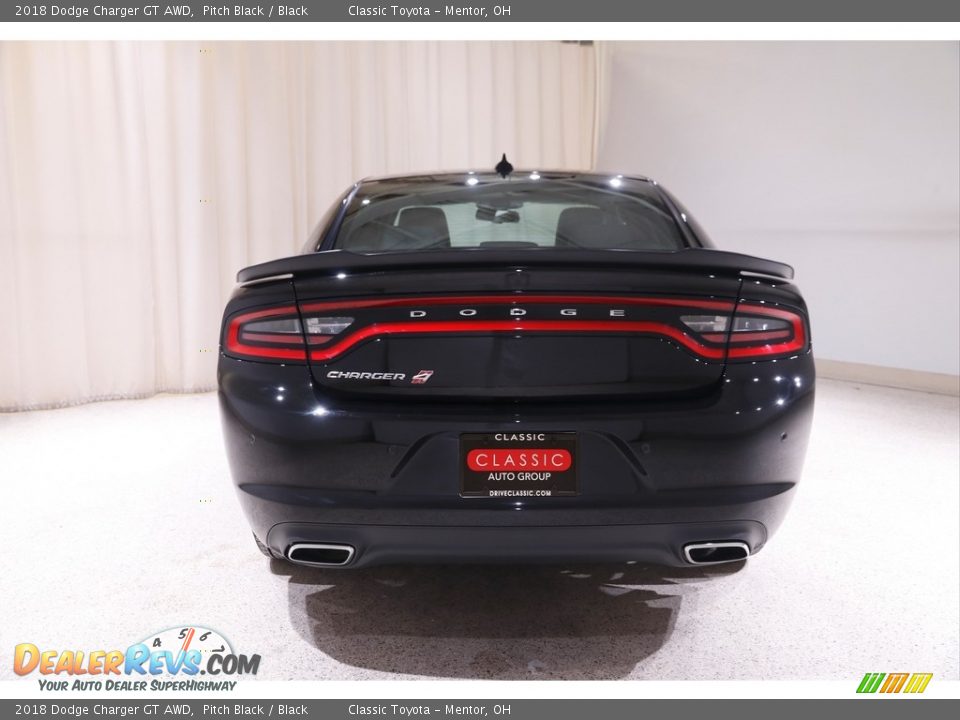 2018 Dodge Charger GT AWD Pitch Black / Black Photo #19