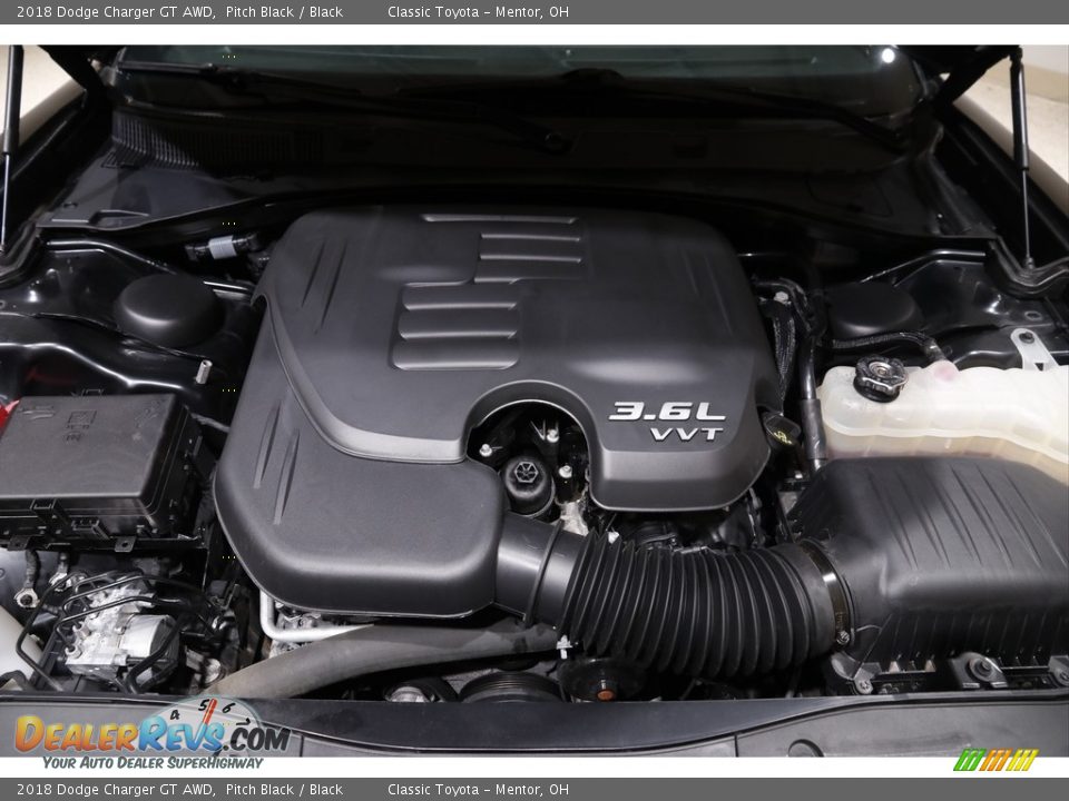 2018 Dodge Charger GT AWD Pitch Black / Black Photo #20