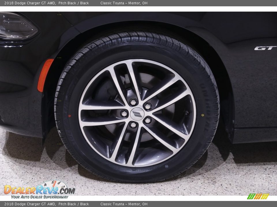 2018 Dodge Charger GT AWD Pitch Black / Black Photo #21