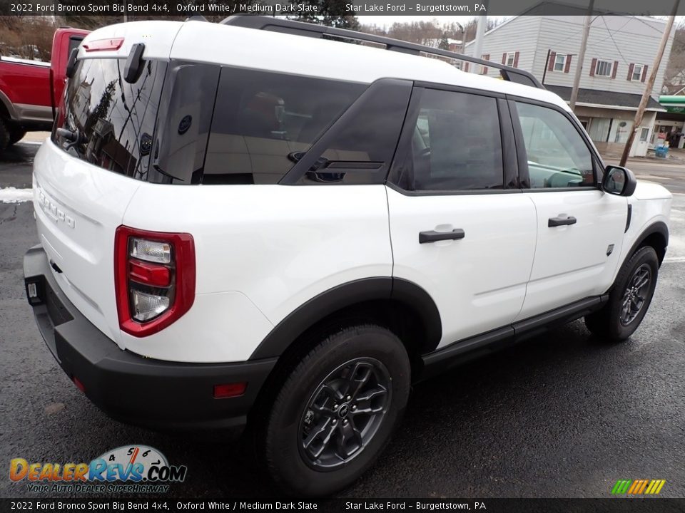 2022 Ford Bronco Sport Big Bend 4x4 Oxford White / Medium Dark Slate Photo #6