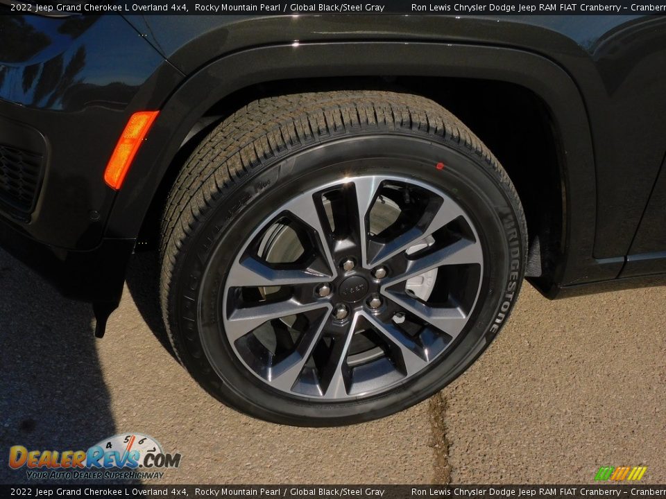 2022 Jeep Grand Cherokee L Overland 4x4 Rocky Mountain Pearl / Global Black/Steel Gray Photo #10