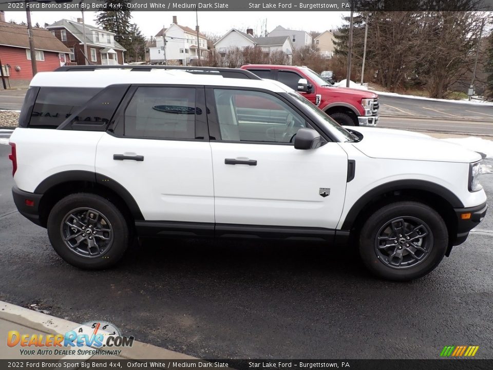 2022 Ford Bronco Sport Big Bend 4x4 Oxford White / Medium Dark Slate Photo #7