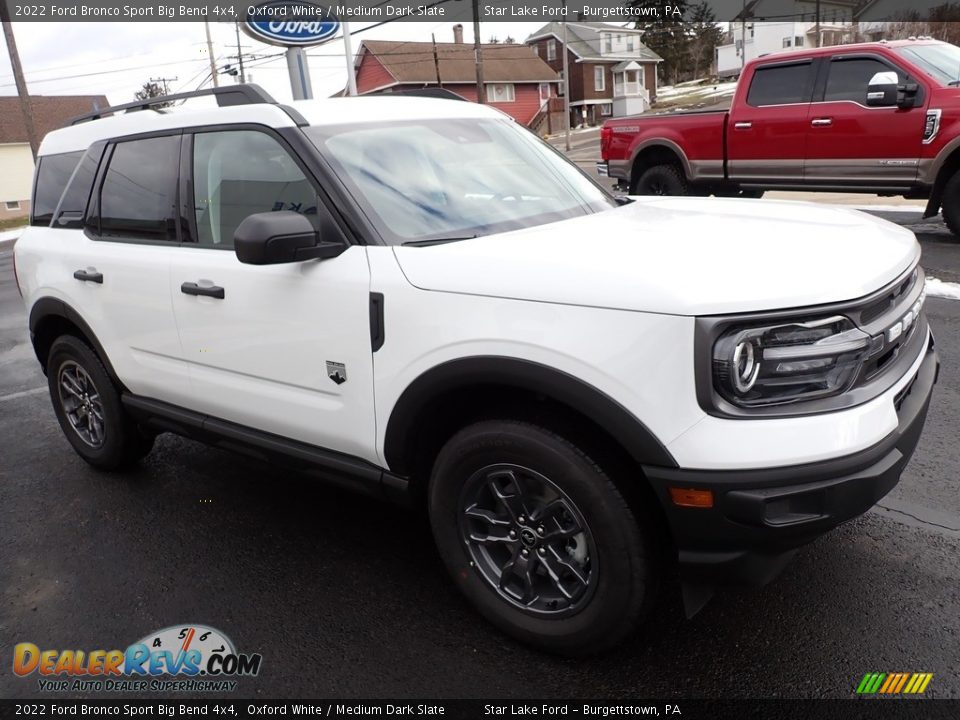 2022 Ford Bronco Sport Big Bend 4x4 Oxford White / Medium Dark Slate Photo #8