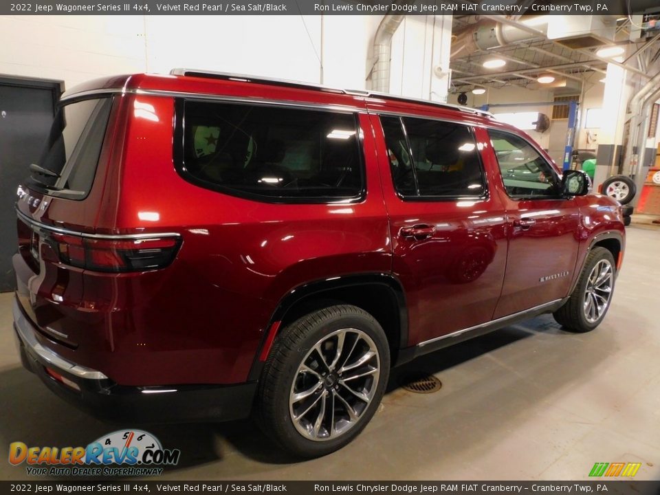 2022 Jeep Wagoneer Series III 4x4 Velvet Red Pearl / Sea Salt/Black Photo #4