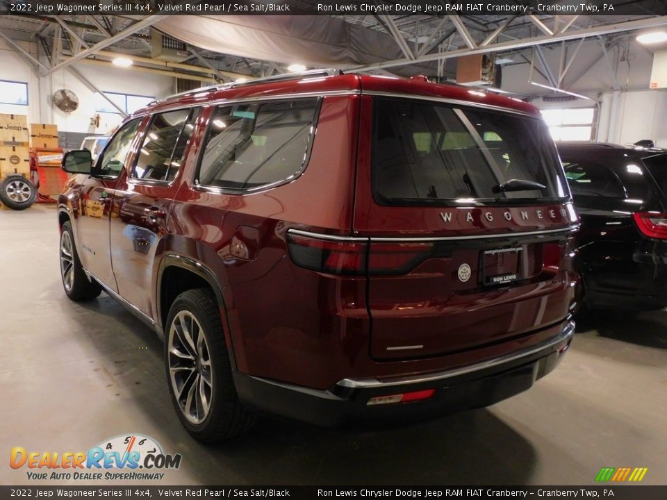 2022 Jeep Wagoneer Series III 4x4 Velvet Red Pearl / Sea Salt/Black Photo #8