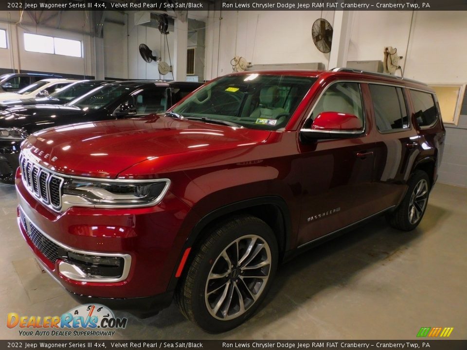 2022 Jeep Wagoneer Series III 4x4 Velvet Red Pearl / Sea Salt/Black Photo #9