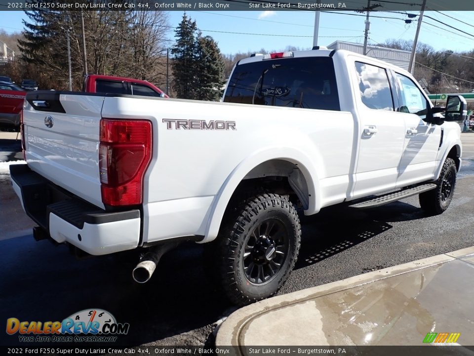 2022 Ford F250 Super Duty Lariat Crew Cab 4x4 Oxford White / Black Onyx Photo #5