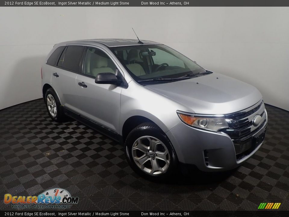 2012 Ford Edge SE EcoBoost Ingot Silver Metallic / Medium Light Stone Photo #2