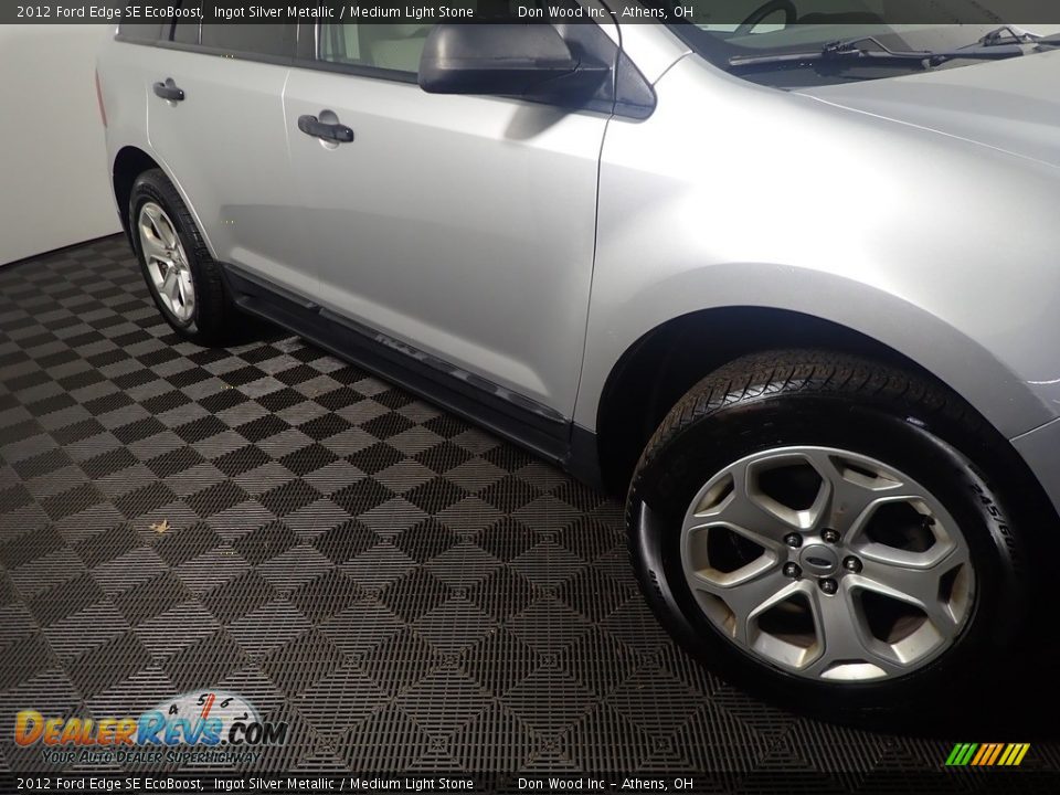 2012 Ford Edge SE EcoBoost Ingot Silver Metallic / Medium Light Stone Photo #3