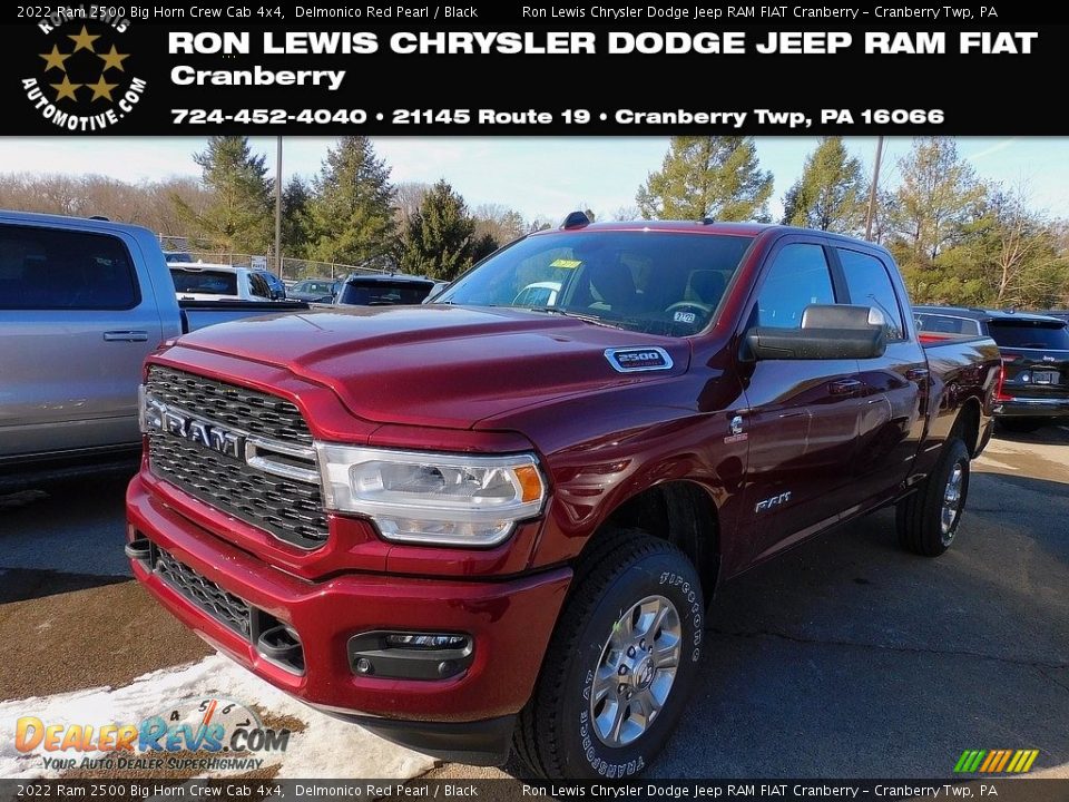 2022 Ram 2500 Big Horn Crew Cab 4x4 Delmonico Red Pearl / Black Photo #1