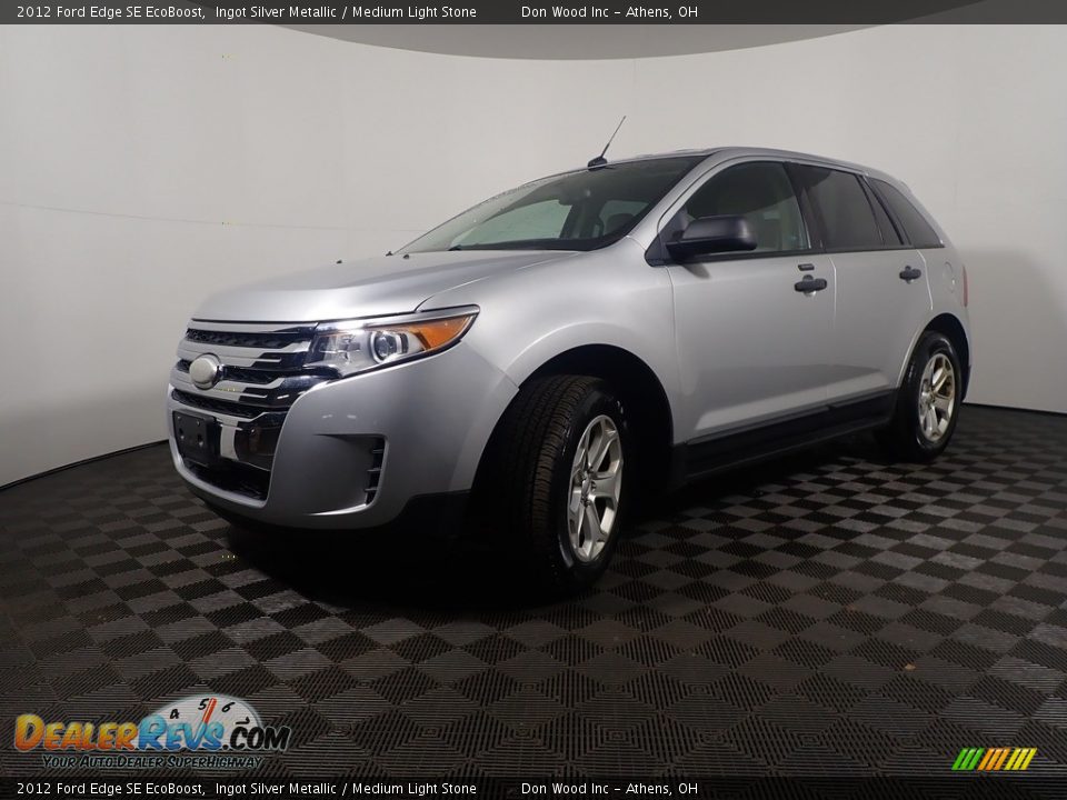 2012 Ford Edge SE EcoBoost Ingot Silver Metallic / Medium Light Stone Photo #7