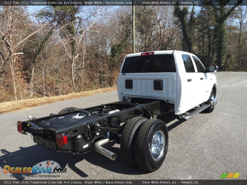 2022 Ram 3500 Tradesman Crew Cab 4x4 Chassis Bright White / Black/Diesel Gray Photo #6