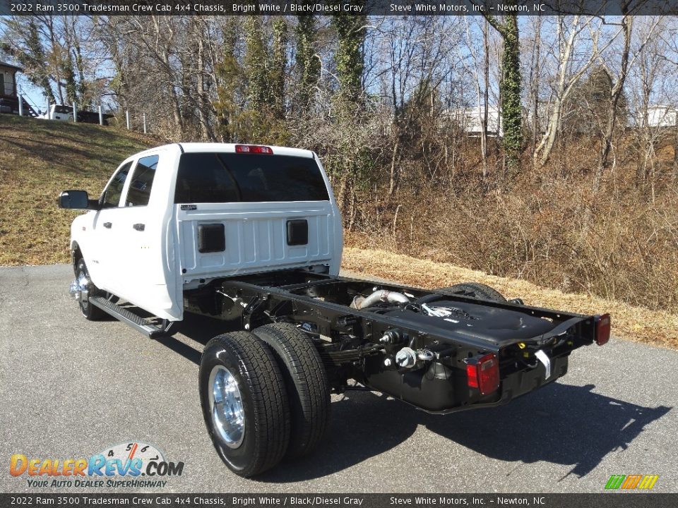 2022 Ram 3500 Tradesman Crew Cab 4x4 Chassis Bright White / Black/Diesel Gray Photo #8